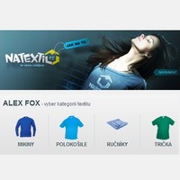 Textil ALEX FOX - Novinka v Projektu www.natextil.cz